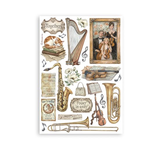 Washi Pad Stamperia "Symphony"