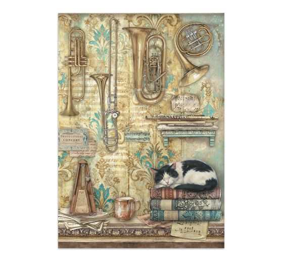 A5 Junk Journal Focus Points Stamperia "Symphony"