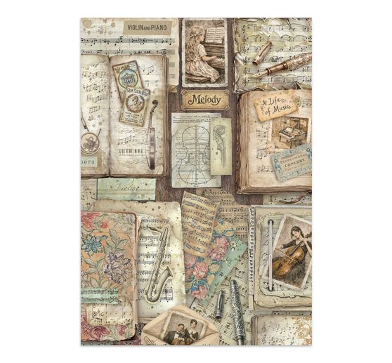 A5 Junk Journal Focus Points Stamperia "Symphony"