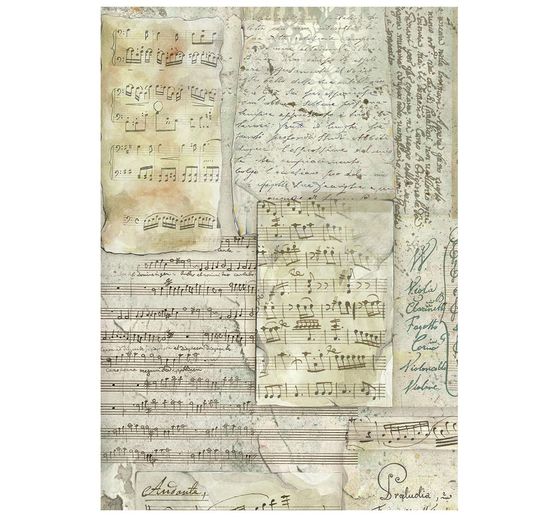 Motiv r&yacute;žov&yacute; pap&iacute;r backgrounds Stamperia "Symphony", DIN A6, sada 8 kusů