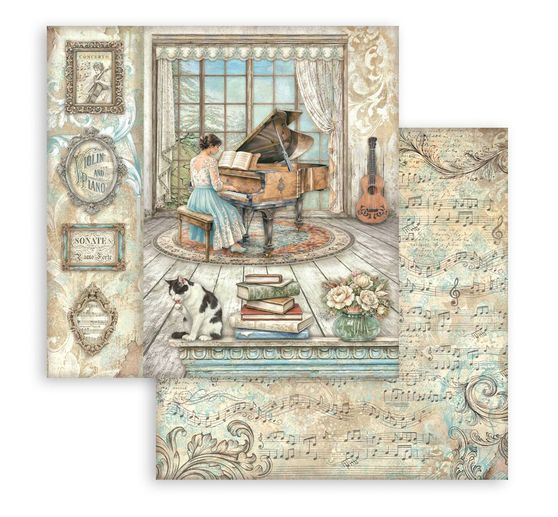 Blok pro scrapbook Stamperia "Symphony"