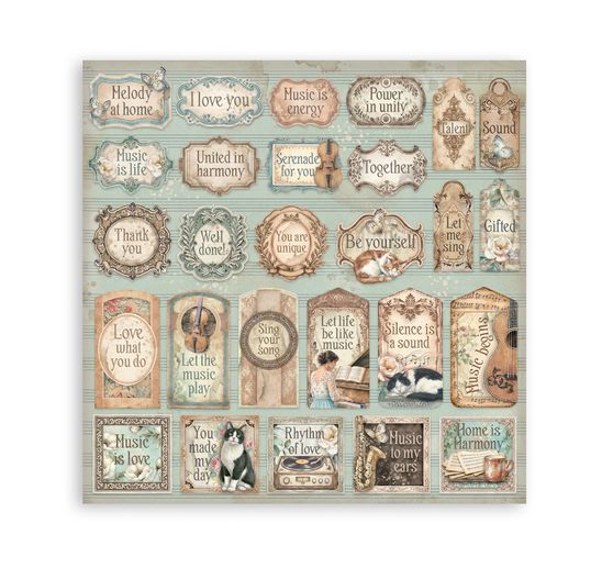 Blok pro scrapbook Stamperia "Symphony"