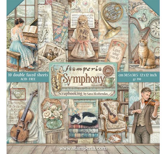 Blok pro scrapbook Stamperia "Symphony"