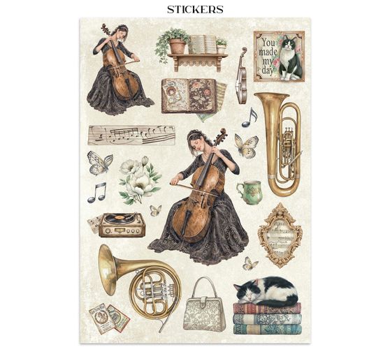 Junk Journal Book Stamperia "Symphony"