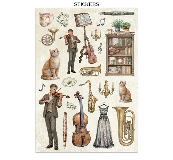 Junk Journal Book Stamperia "Symphony"