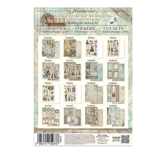 Junk Journal Book Stamperia "Symphony"