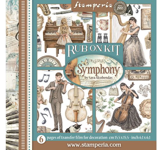 Rub On sada Stamperia "Symphony"