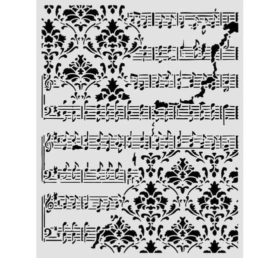 &Scaron;ablona Stamperia "Symphony - Score", 20 x 25 cm