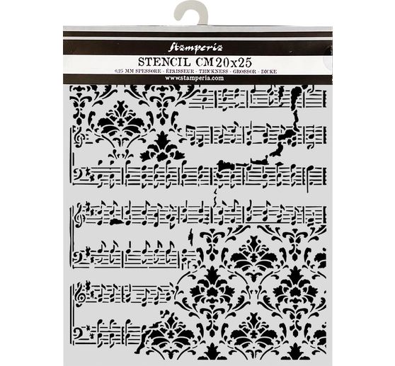 &Scaron;ablona Stamperia "Symphony - Score", 20 x 25 cm