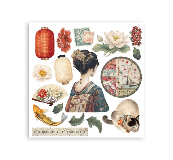 Rub On sada Stamperia "Oriental Garden"