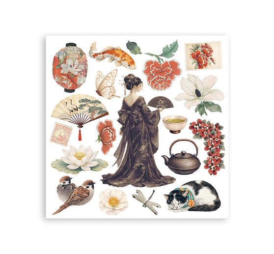 Rub On sada Stamperia "Oriental Garden"