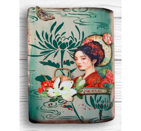&Scaron;ablona Stamperia "Oriental Garden - Lotus flower", 20 x 25 cm