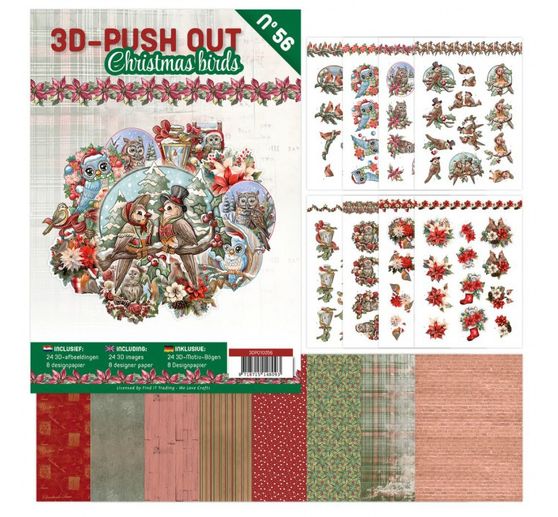 3D Ti&scaron;těn&aacute; kniha "Christmas Birds"