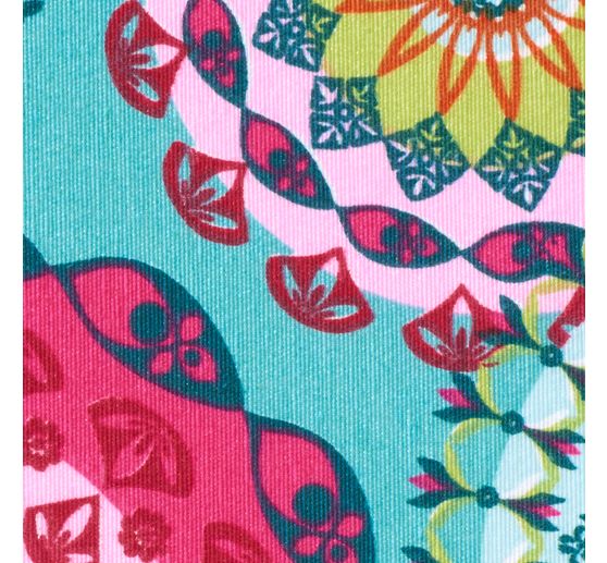 Decoration fabric linen optics "Mandala Multicolor"
