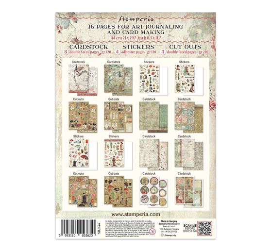 Junk Journal Book Stamperia "Oriental Garden"