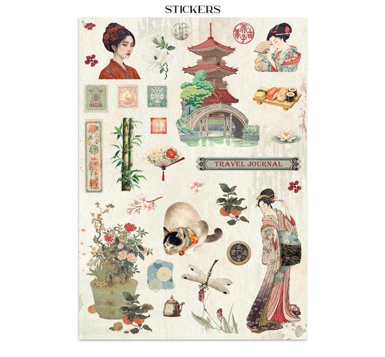 Junk Journal Book Stamperia "Oriental Garden"