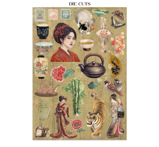 Junk Journal Book Stamperia "Oriental Garden"