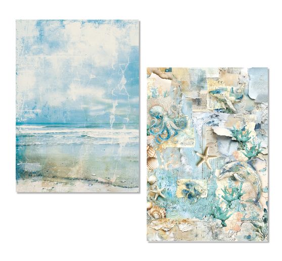 Ciao Bella Motif straw silk assortment "Edge of the Ocean", set of 8