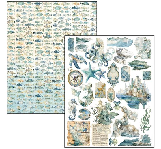 Ciao Bella Mixed Media Book "Edge of the Ocean"