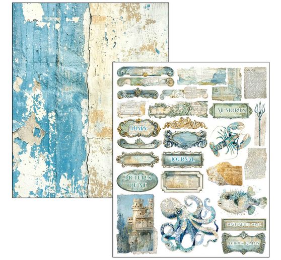 Ciao Bella Mixed Media Book "Edge of the Ocean"