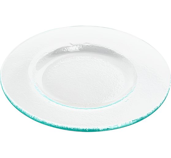 VBS Textured glass candle plate