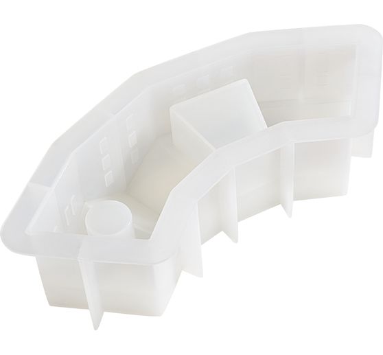 VBS Silicone casting mould "Houses Advent Wreath"