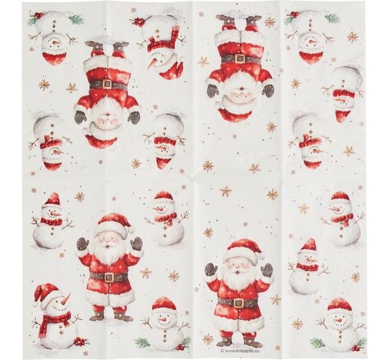 Pap&iacute;rov&eacute; kapesn&iacute;ky "Santa ve sněhu"