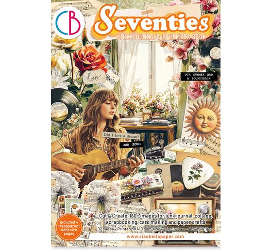 Junk Journal & Ephemera Book Ciao Bella "Seventies"