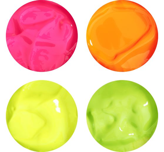 Sada barev na tvořen&iacute; VBS "NEON", 4 x 30 ml