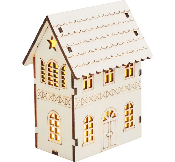 VBS Dřevěn&yacute; zasouvac&iacute; motiv "Zimn&iacute; dům &ndash; hvězda"