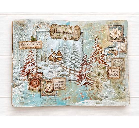 Blok pro scrapbook Stamperia "White Christmas"