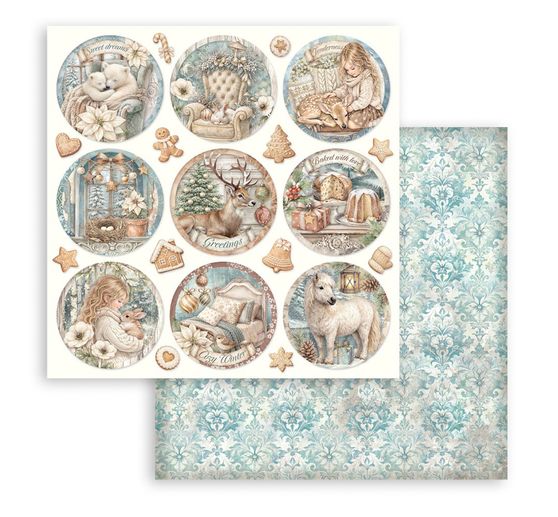 Blok pro scrapbook Stamperia "White Christmas"