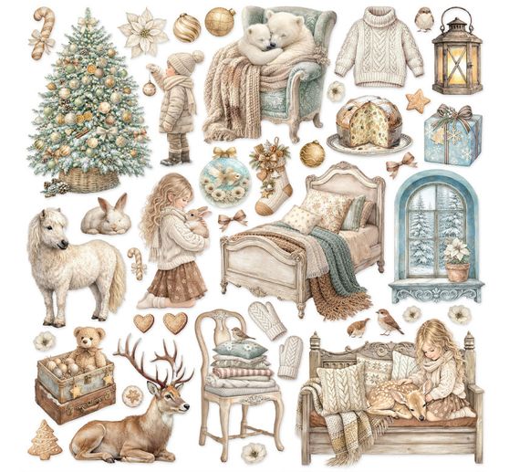 Blok pro scrapbook Stamperia "White Christmas"