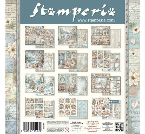 Blok pro scrapbook Stamperia "White Christmas"