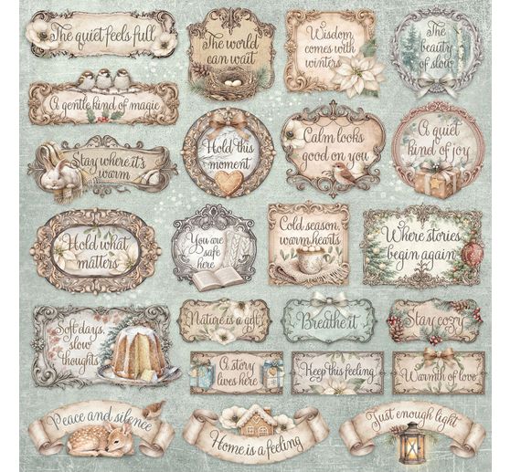 Blok pro scrapbook Stamperia "White Christmas"