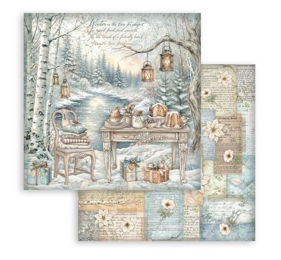 Blok pro scrapbook Stamperia "White Christmas"