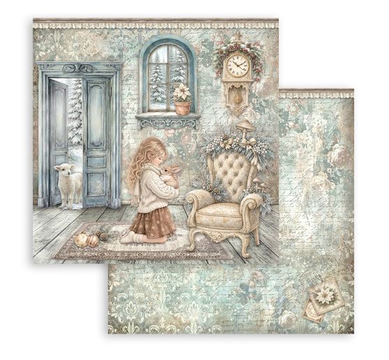 Blok pro scrapbook Stamperia "White Christmas"