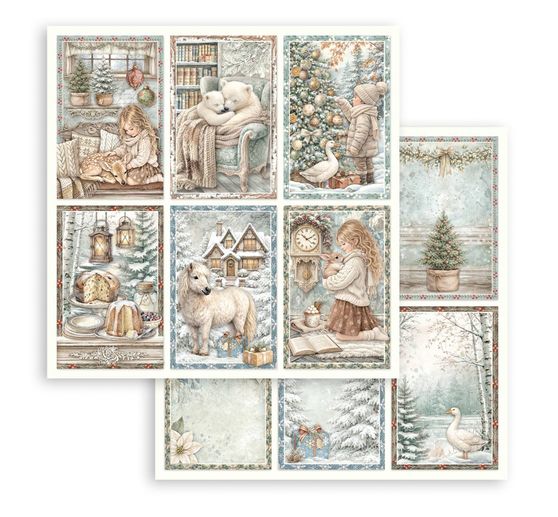 Blok pro scrapbook Stamperia "White Christmas"