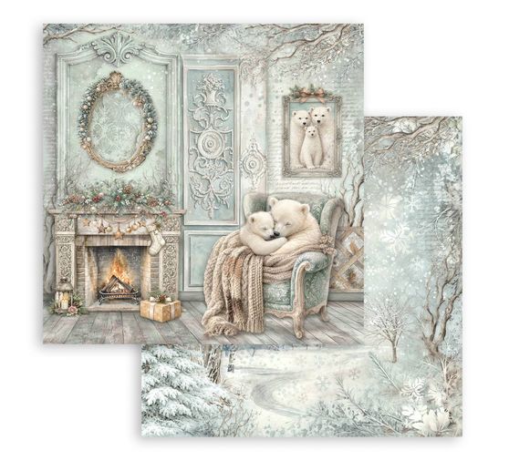 Blok pro scrapbook Stamperia "White Christmas"