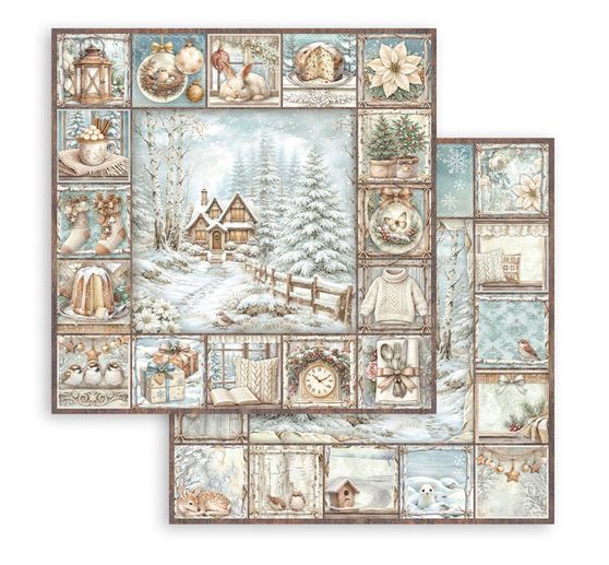 Blok pro scrapbook Stamperia "White Christmas"