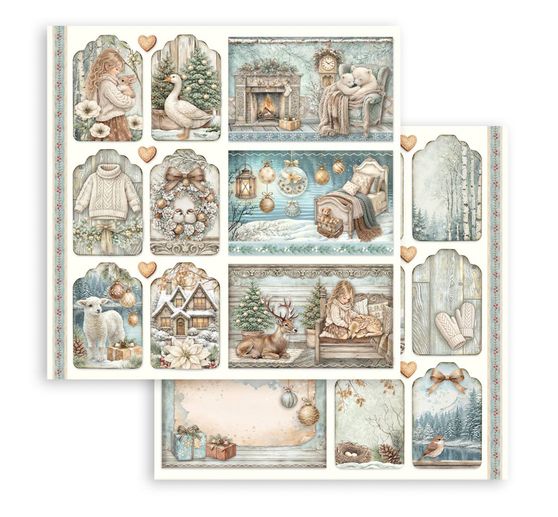Blok pro scrapbook Stamperia "White Christmas"