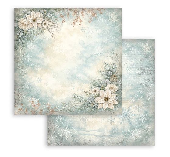 Blok pro scrapbook Stamperia "White Christmas Backgrounds"
