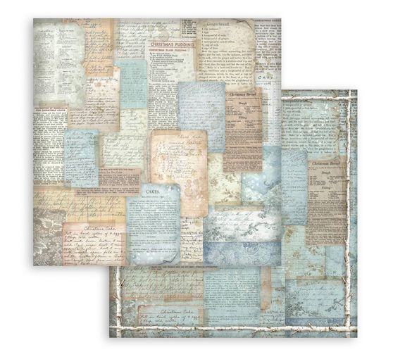 Blok pro scrapbook Stamperia "White Christmas Backgrounds"