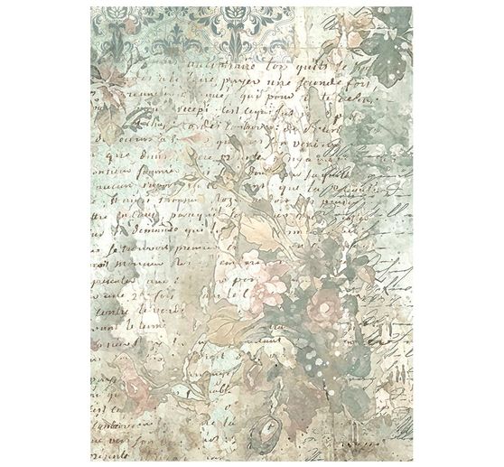 Stamperia Motif straw silk backgrounds "White Christmas", DIN A6, set of 8