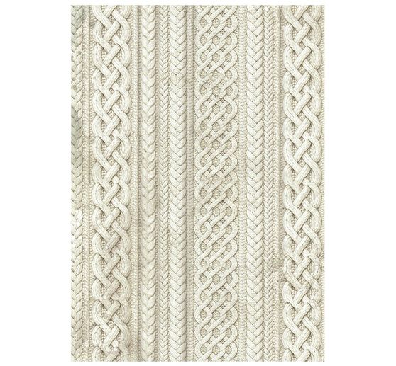 Stamperia Motif straw silk backgrounds "White Christmas", DIN A6, set of 8