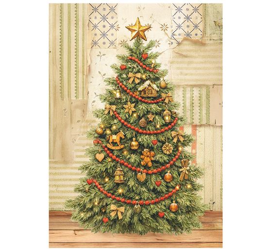 Motiv r&yacute;žov&yacute; pap&iacute;r sada Stamperia "Silent Night", DIN A6, sada 8 kusů