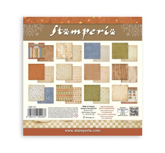 Blok pro scrapbook Stamperia "Silent Night Backgrounds"