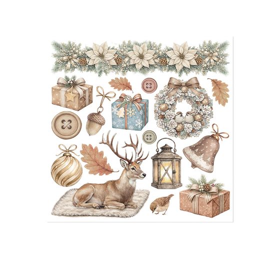 Stamperia Rub On assortment "White Christmas"