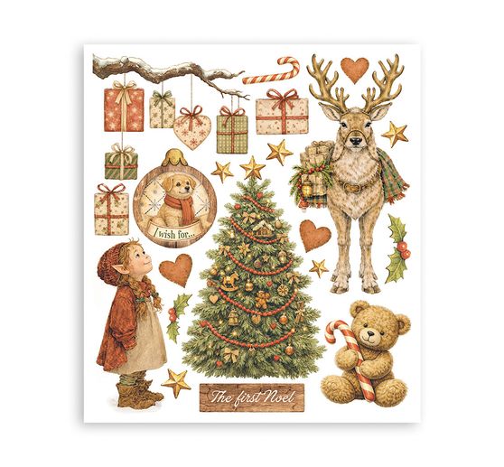 XL Rub On sada Stamperia "Silent Night"