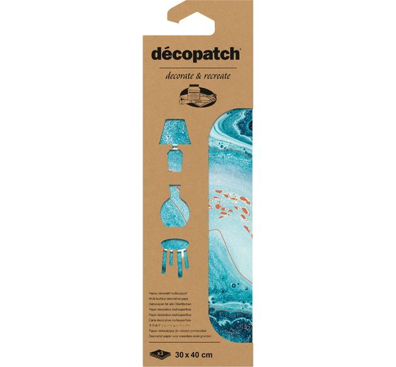 Hot-Foil pap&iacute;r D&eacute;copatch "Ocean"